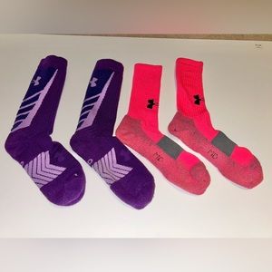 Under Armour athletic socks 2 pairs medium